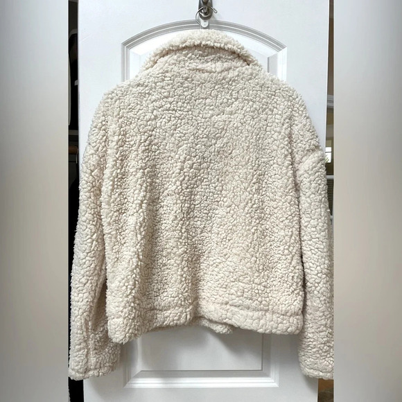 Thread & Supply 1/4 Zip Faux Sherpa Pullover - Picture 2 of 5